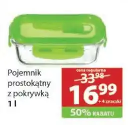 Stokrotka Market Pojemnik prostokątny z pokrywką 1L oferta