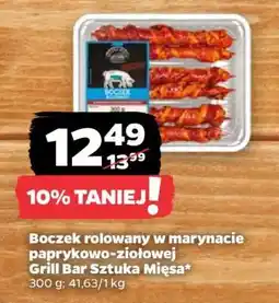Netto Boczek rolowany w marynacie paprykowo-ziołowej Grill Bar Sztuka Mięsa oferta