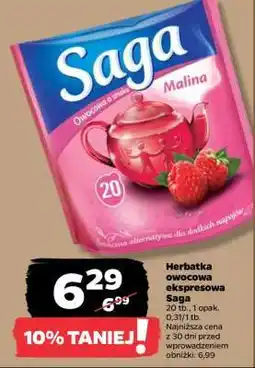 Netto Herbatka owocowa ekspresowa Saga oferta
