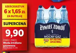 Lidl ŻYWIEC ZDRÓJ Woda źródlana gazowana oferta