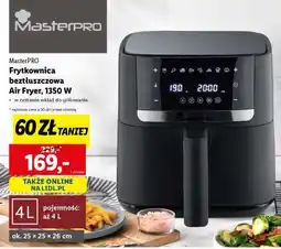Lidl MasterPRO Frytkownica beztłuszczowa Air Fryer, 1350 W oferta