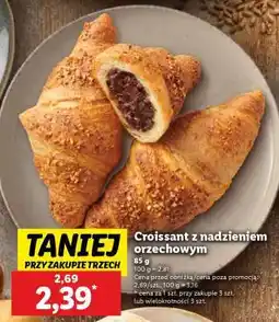 Lidl Croissant z nadzieniem orzechowym oferta