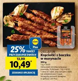 Lidl GRILL&FUN Kręciołki z boczku w marynacie oferta