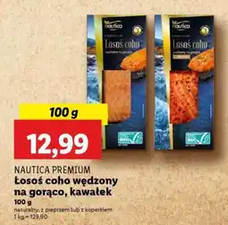 Lidl Nautica Premium Łosoś coho wędzony na gorąco, kawałek oferta