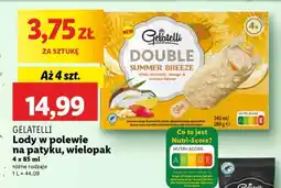 Lidl GELATELLI Lody w polewie na patyku, wielopak oferta