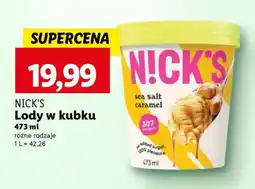 Lidl NICK'S Lody w kubku oferta