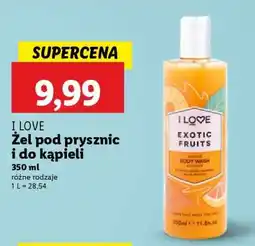Lidl I LOVE Żel pod prysznic i do kąpieli oferta