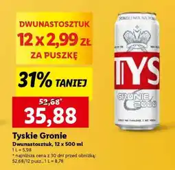 Lidl Tyskie Gronie oferta
