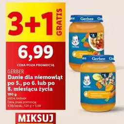 Lidl GERBER Danie dla niemowląt oferta