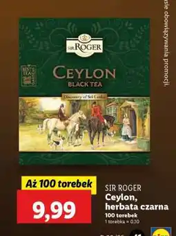 Lidl SIR ROGER Ceylon, herbata czarna oferta