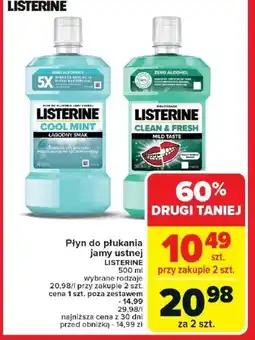 Carrefour Market Płyn do płukania jamy ustnej Listerine oferta