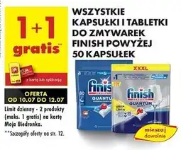 Biedronka Tabletki do zmywarek lemon Finish Quantum oferta