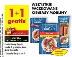 Biedronka Kiełbasa morlińska z piersi kurczaka Morliny oferta