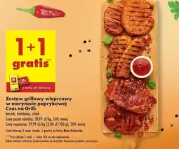 Biedronka Zestaw grillowy: boczek karkówka schab Czas Na Grill oferta