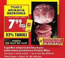 Biedronka Łopatka wieprzowa bez kości Kraina Mięs oferta