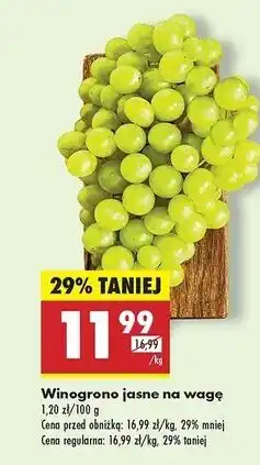Biedronka Winogrona jasne oferta