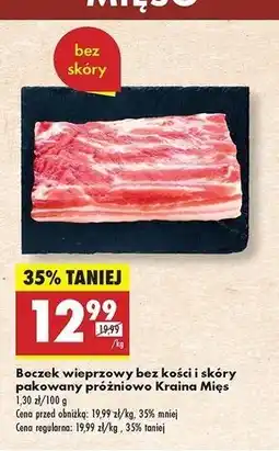 Biedronka Boczek wieprzowy bez żeber i skóry Kraina Mięsa oferta