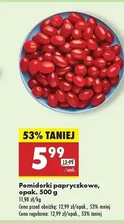 Biedronka Pomidory papryczkowe czerwone oferta