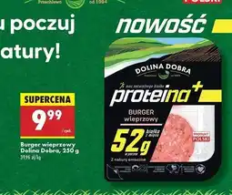 Biedronka Burgier wieprzowy proteinowy Dolina Dobra oferta