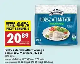 Biedronka Dorsz atlantycki filet bez skóry Marinero oferta