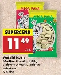 Biedronka Wafelki truskawkowe Twoje Słodkie Chwile oferta
