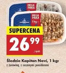 Biedronka Śledzie z suszonymi pomidorami Kapitan Navi oferta