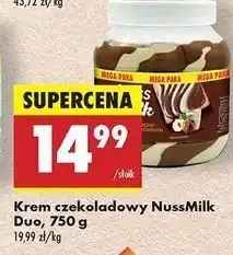 Biedronka Krem kakaowo - orzechowy Nussmilk oferta