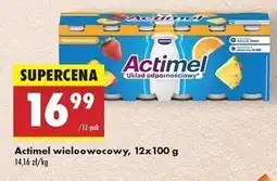 Biedronka Jogurt wieloowocowy Danone Actimel oferta