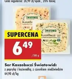 Biedronka Ser kaszebsczi z papryką i kozieradką Światowid oferta