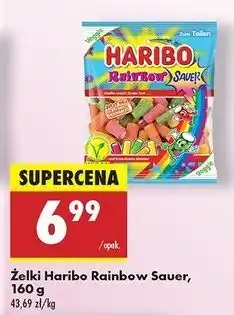 Biedronka Żelki kwaśne Haribo Rainbow oferta