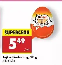 Biedronka Jajko z niespodzianką Kinder Joy oferta