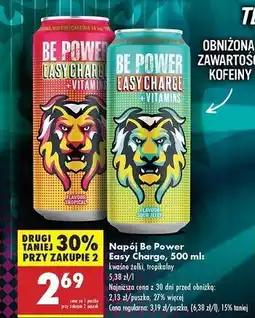 Biedronka Napój energetyczny easy charge sour jelly Be Power oferta