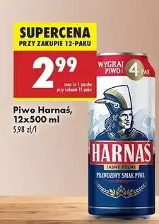 Biedronka Piwo Harnaś Jasne Pełne oferta