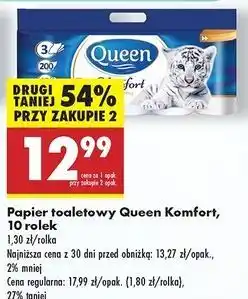 Biedronka Papier toaletowy komfort Queen oferta