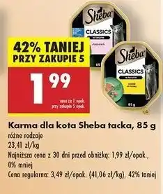 Biedronka Karma dla kota z łososiem Sheba Classics oferta