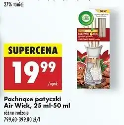 Biedronka Patyczki zapachowe orientalne przyprawy i czerwone pomarańcze Air Wick Essential Oils oferta