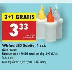 Biedronka Wkład led 30 dni żółty Subito oferta