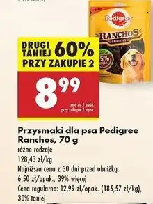 Biedronka Przysmak dla psa originals wołowina Pedigree Ranchos oferta
