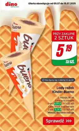 Dino Lody rożek Kinder Bueno oferta