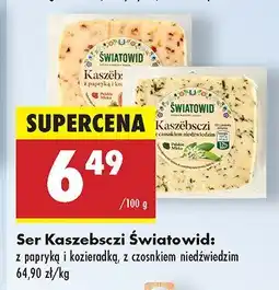 Biedronka Ser kaszebsczi Światowid z papryką i kozieradką oferta
