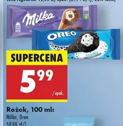 Biedronka Lody rożek Oreo oferta