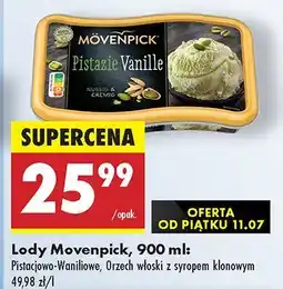 Biedronka Lody Movenpick pistacjowo-waniliowe, orzech włoski z syropem klonowym oferta