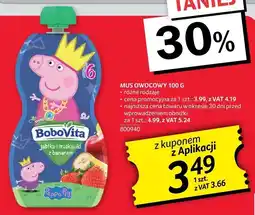 Selgros Mus owocowy 100g BoboVita oferta