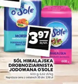 Stokrotka Sól himalajska drobnoziarnista jodowana O'Sole oferta