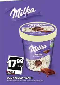 Stokrotka Lody Milka Heart vanilla & chocolate oferta