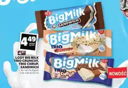 Stokrotka Lody Big Milk Trio Crunchy, Trio Chrup, Sandwich oferta