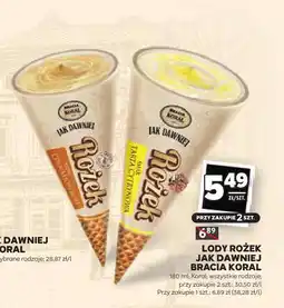 Stokrotka Lody rożek Jak Dawniej Bracia Koral oferta