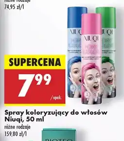 Biedronka Spray koloryzujący do włosów Niuqi oferta