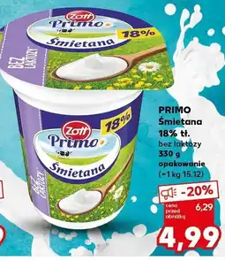 Kaufland Śmietana PRIMO 18% tł oferta