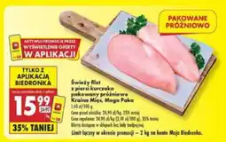 Biedronka Świeży filet z piersi kurczaka pakowany próżniowo Kraina Mięs , Mega Paka oferta